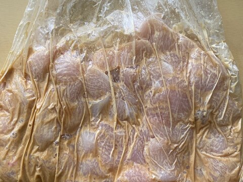 下味冷凍★鶏むね肉の味噌マヨ
